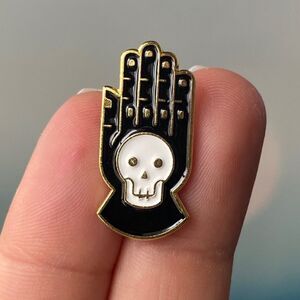 Death On Your Hand Enamel Pin/ Brooch Lapel